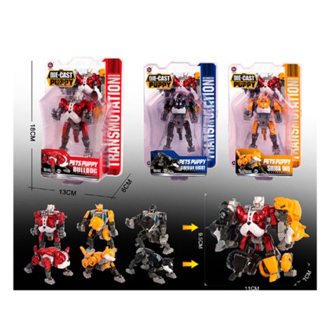 Трансформер робот, 9 см, тварина, метал+пластик, 13.5x18.5x6 см