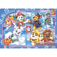 Пазли G-Toys Paw Patrol, 117 елементів, PW0860