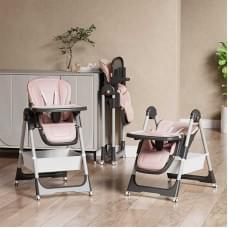 Стільчик для годування Toti мягкий чохол PU, 4 колеса, з’ємний столик, корзинка, в кор. /1/