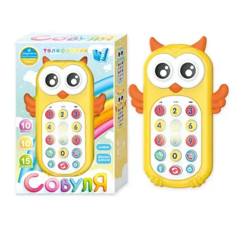Телефон Совуля WToys українська озвучка, пісні, дзеркальце, 80603
