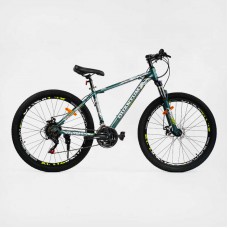 Велосипед спортивний corso «quantum» 27. 5" дюймів рама алюмінієва 17'', обладнання shimano 21 швидкість, зібраний на 75%