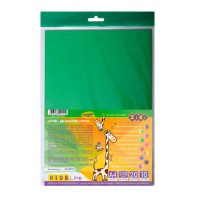 Картон кольоровий двосторонній двокольоровий А4, 10 аркушів, 20 кольорів