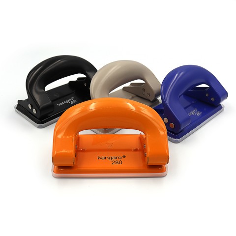 Діркопробивач Kangaro, 12 аркушів, діаметр 5.5 мм, 280PUNCH (В асортименті)