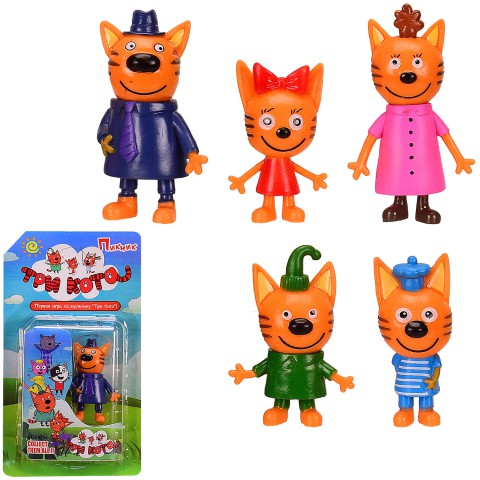 Герої Три Кота, планшет, 12x3x21.5 см, розмір іграшки 5.5 см, HT18231 (В асортименті)