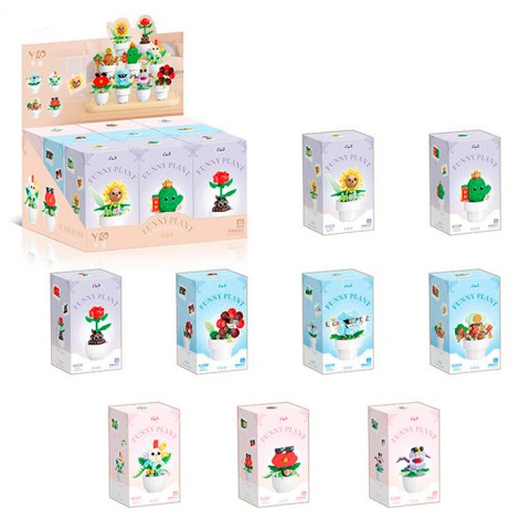 Конструктор Квітка в горщику, P2307, від 90 деталей, (В асортименті)