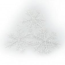 Ялинкова прикраса "Сніжинки" 3шт. 13см ОРР/етик. ціна за 4 шт. //