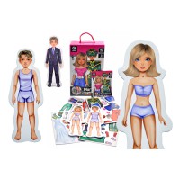 Магнітна одягалка Ксенія і Марко, 18.5x6x30.5 см, QB600-006