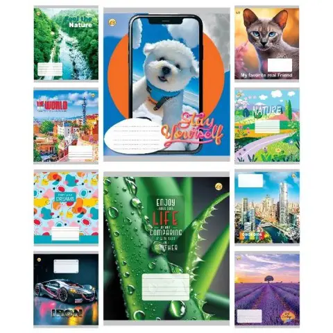 Тетради ученические 18 листов клетка 20 штук в упаковке ТЕ41201