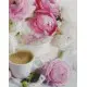 Набір для творчості алмазна картина Троянди та кава Strateg HX437, 30x40 см