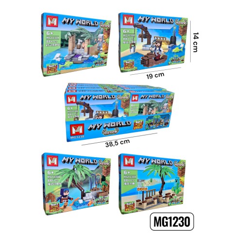 Конструктор Minecraft від 80 деталей (в асортименті)