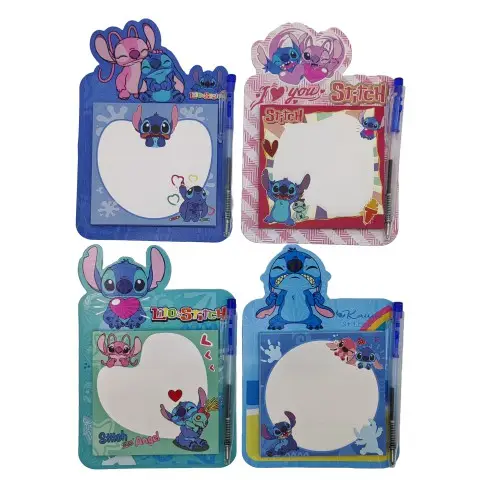 Папір для нотаток з ручкою кульковою Стіч, 50 аркушів, 2 шт. в упаковці (В асортименті)