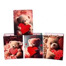 Пакет подарунковий паперовий L "Teddy" 30*41.5*12см R97007-L, 4 шт. в уп. /240/