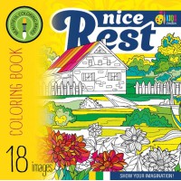 Книга Розфарбовка, 100 г, 200x200 мм, 16 сторінок, скоба, диз. 22353