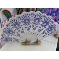 Аксесуар віяло Блакитне мереживо (В асортименті)