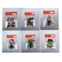 Наліпки для вікон силікон New year 20×24 см 6244-2