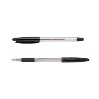 Ручка кулькова, чорна, із гумовим грипом, 50 шт.