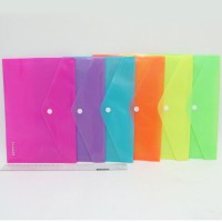 Папка-конверт з кнопкою Neon А5, 200 мкм, 12 шт. в упаковці (В асортименті)