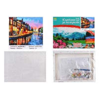 Набір для розпису по номерах Вечірні канали Венеції, TK Group, 30x40 см, 31840