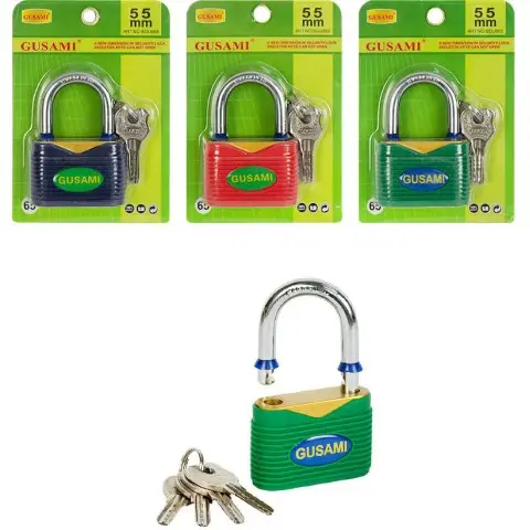 Замок навісний 55 мм із захисним покриттям GUSAMI BGU855