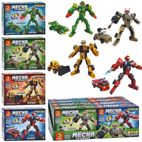 Конструктор 2в1 робот транспорт від 107 деталей (В асортименті) CD8193