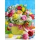 Набір для творчості алмазна картина Вітальний букет Strateg HEG86087, 30x40 см