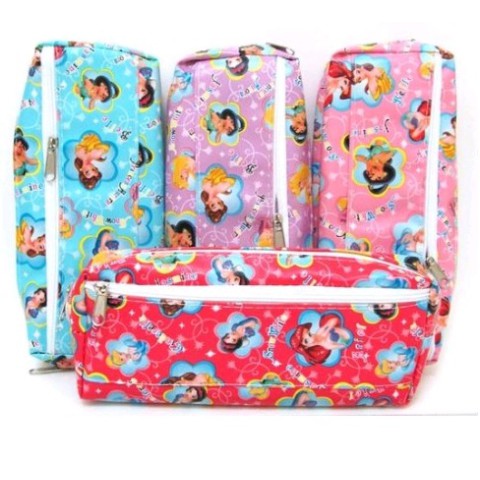 Пенал тканинний Princess, 2 змійки, 20x8x4 см, з поролоном (В асортименті)