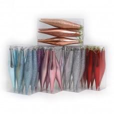 Ел. украшения "Сосульки"14*3см, MIX 6шт/уп PVC 1шт/этик