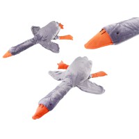 М’яка іграшка Гусак, подушка обіймашка, 130 см, сірий, М130-С