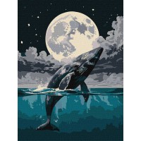 Набір для розпису по номерах Стрибок до небес, Ideyka, 30x40 см, КНО6714