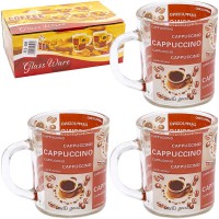 Чашка скло кольорова Cappuccino 200 мл набір 6 шт ZB024