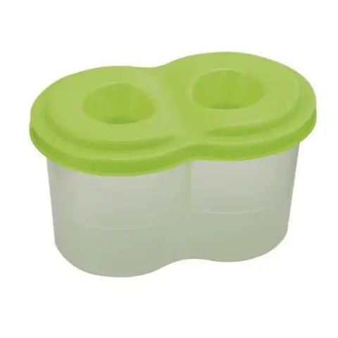 Склянка-непроливайка подвійна, салатова, 6 шт. в упаковці, ZB.6901-15