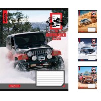 Зошити учнівські 60 аркушів клітинка. 1В The offroader 10 шт. в упаковці