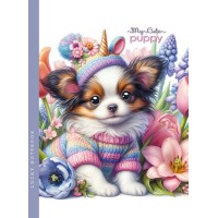 Блокнот, 80 г, інтегральний, 143x200 мм, 48 аркушів, чисті аркуші, матова ламінація, дизайн 24328