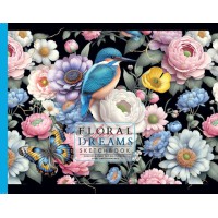 Скетчбук 7БЦ 200x143 мм, 24 аркуші, офсетний папір 100 г/м², чисті аркуші, матова ламінація, дизайн 24379