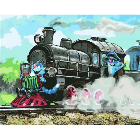 Набір для розпису по номерах На зустріч пригодам, 40x50 см, SY6354