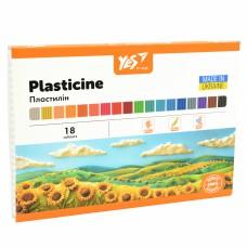Пластилін Yes "Orange Line", 18 кольорів, 360г 540691