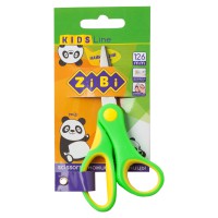 Ножиці дитячі, 126 мм, пластикові ручки із гумовими вставками, салатовий