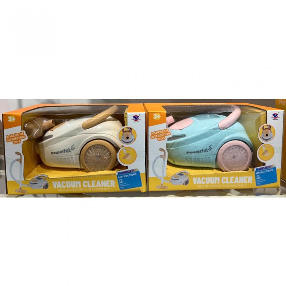 Пилосос 22см, звук, світло, шланг 50см, трубка 27см, пінопластиві кульки, 2 кольори, на бат-ці, в кор-ці, 29,5-17-18см /18/