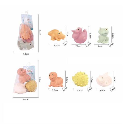 Гра для ванни, 3 тваринки, в сітці, 638-74 (В асортименті)