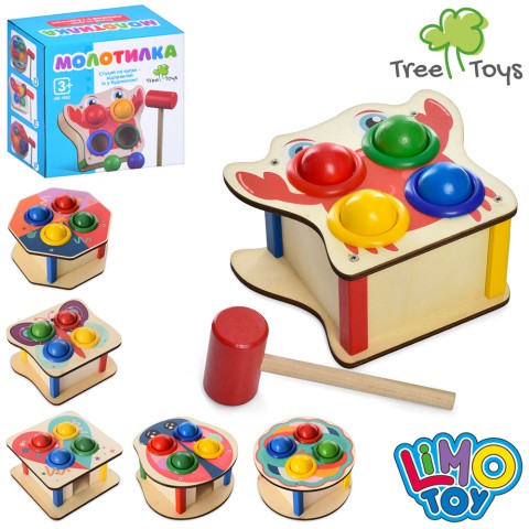 Дерев’яна іграшка Стукачка, 15.5x15.5x8 см, MD1682