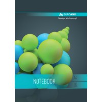 Зошит для нотаток BUROMAX, А4, 80 арк., клітинка, спіраль, BM.24452101-06