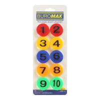 Комплект магнітів Цифри, 10 шт., 30 мм