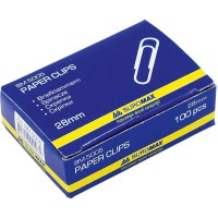 Скріпки нікельовані BM.5005, 28 мм, 100 шт., 10 упаковок