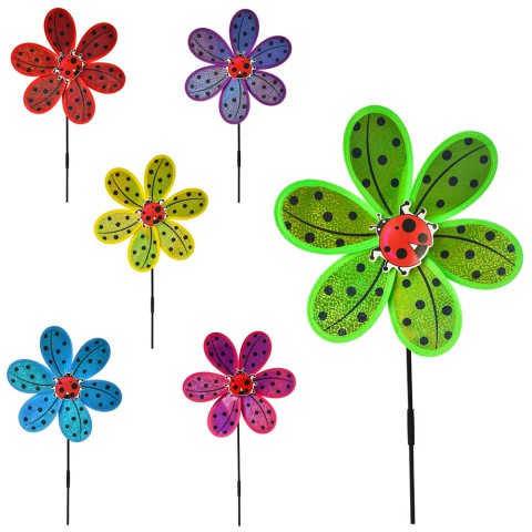 Вітрячок середній, квітка, діаметр 28 см, паличка 50 см, 28x28x2 см