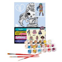 Набір для розпису по номерах для дітей 5+ L.O.L. Surprise! Tweens Emma Emo, Ideyka, 30x40 см, КНО6278