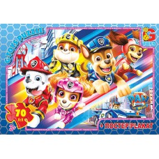 Пазли тм "g-toys" із серії "paw patrol" (цуценячий патруль), 70 ел. (PW0887)