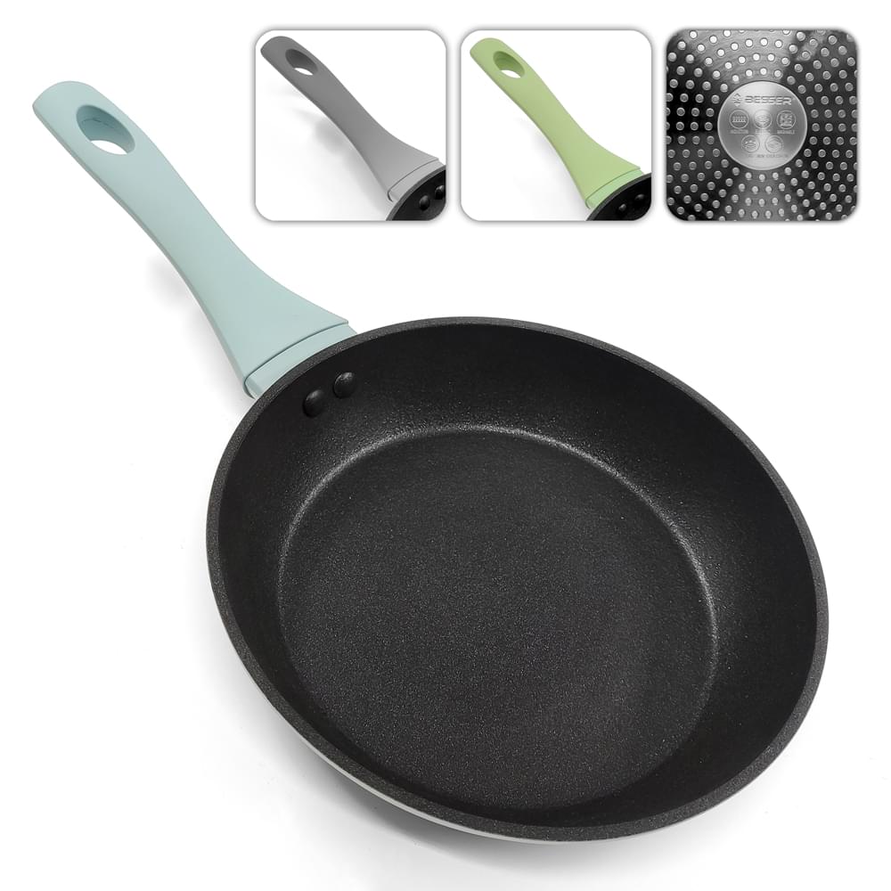 Сковорода лита мармур "Megastone" інд. дно 24*4.8см 10370-24 /6/