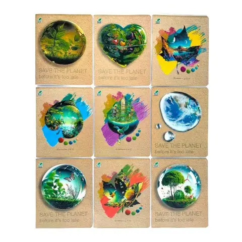 Тетради ученические 24 листа клетка Екокартон Back brown ТЕ31388, 20 шт. в упаковке