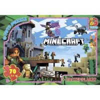 Пазли G-Toys Minecraft, 70 елементів, MC785