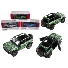 Модель джип ford bronco camo-edition (open top)(2022) 5" kt5445wa метал. Інерція відкр. Дв. 3кол. Коробка 96